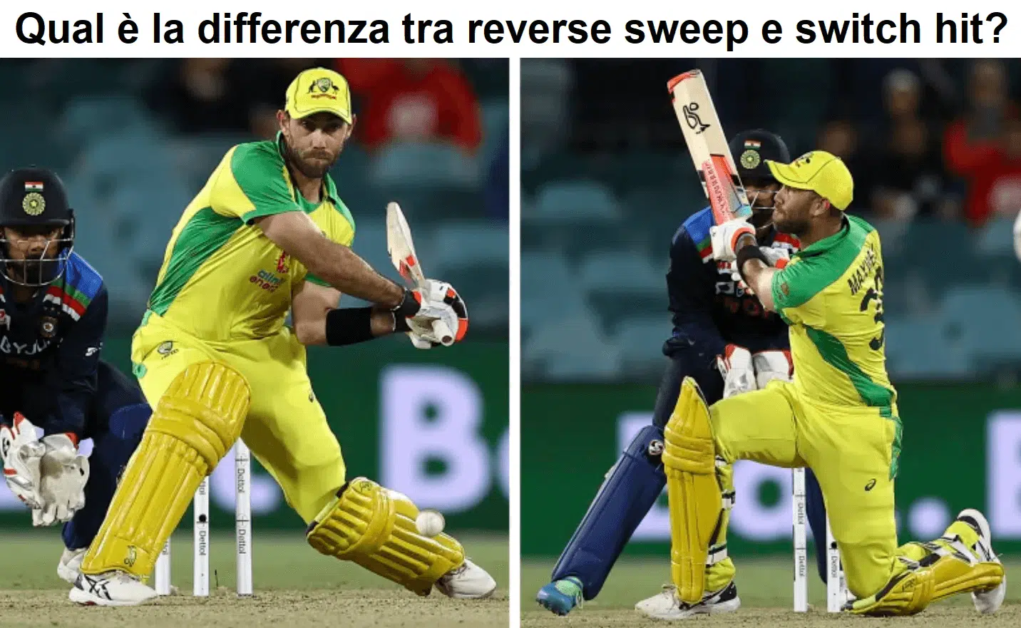 Qual è la differenza tra reverse sweep e switch hit?