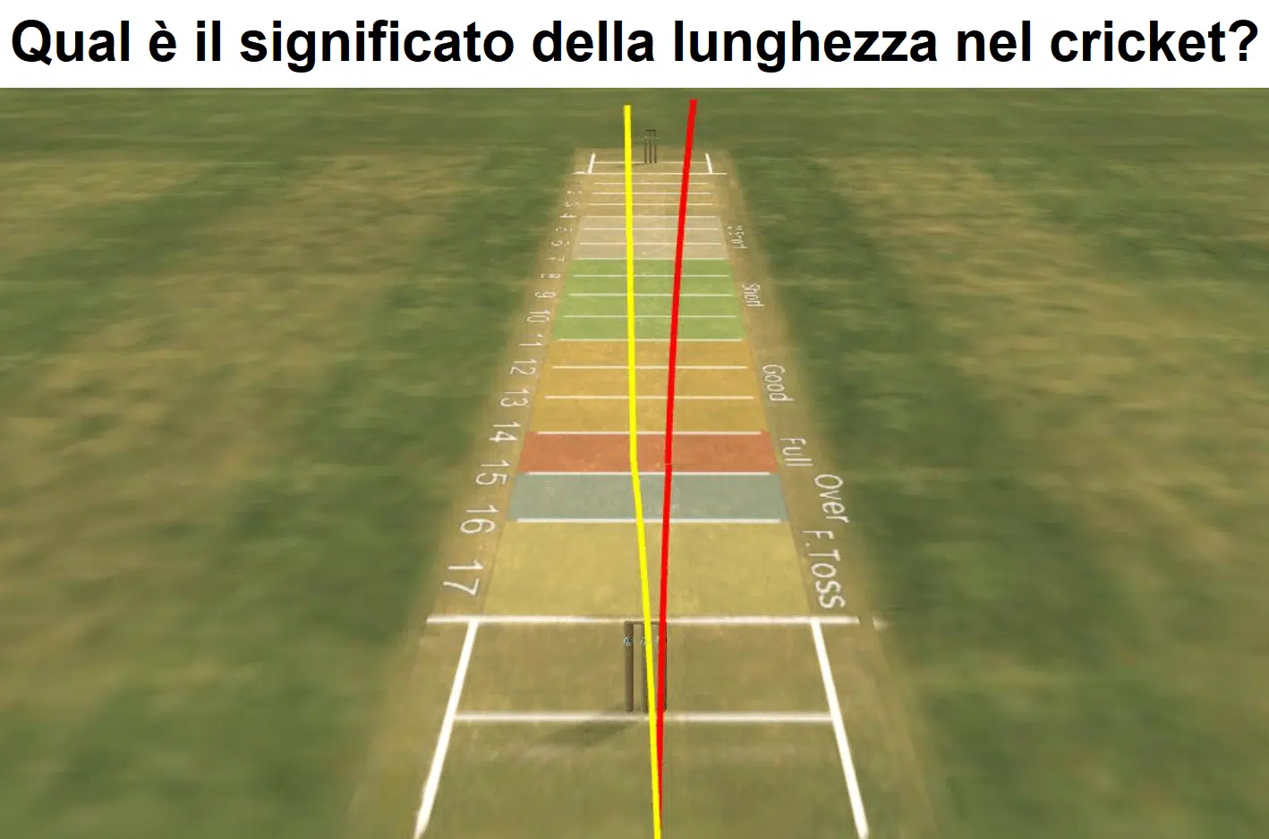 Qual è il significato della lunghezza nel cricket?