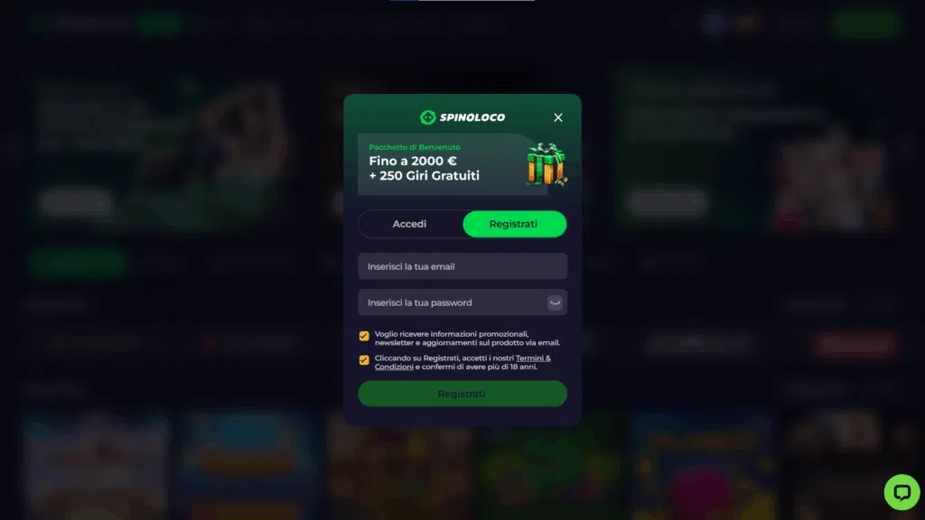 Guida alla Registrazione